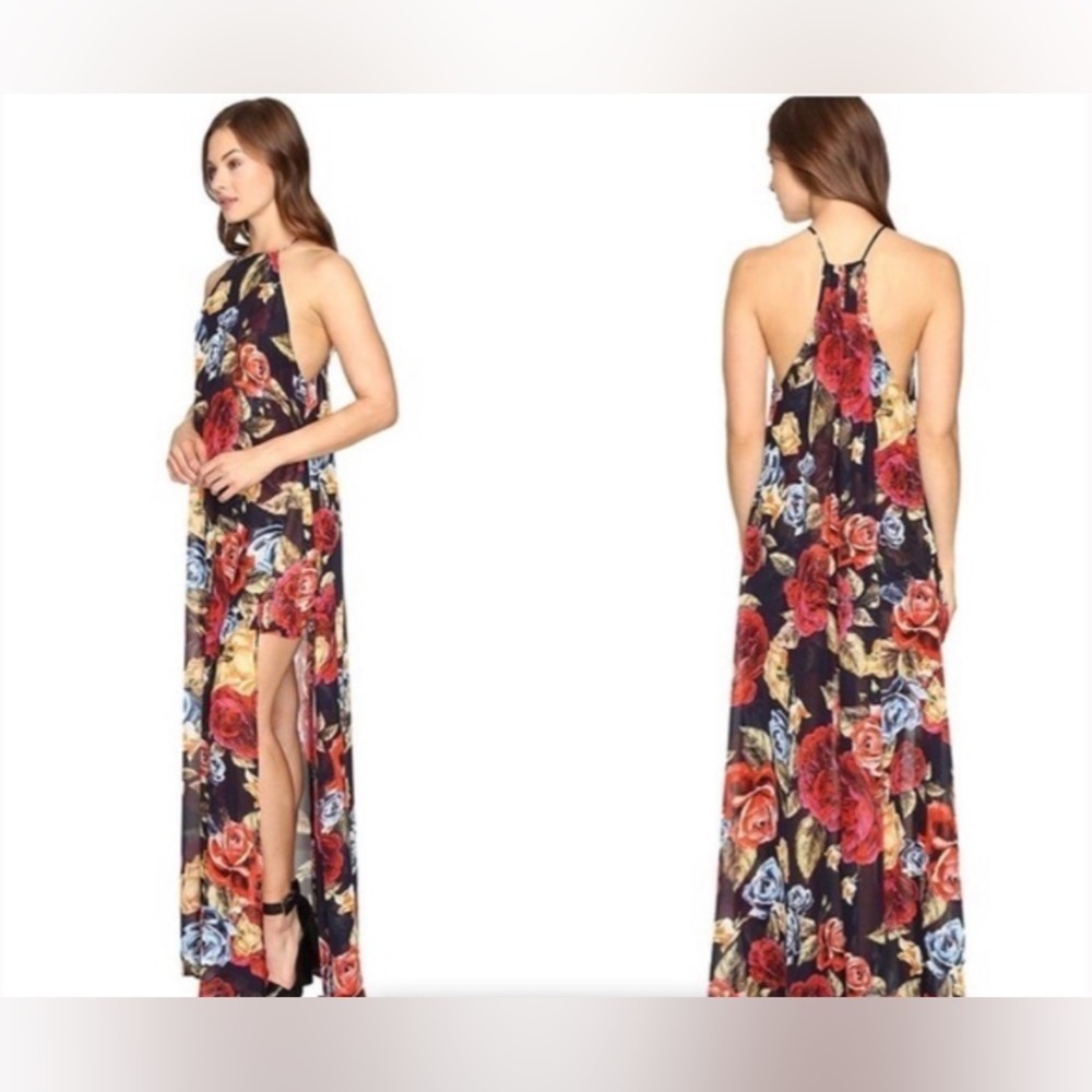 Show Me Your Mumu Bronte Floral Leg Slit Maxi Dress